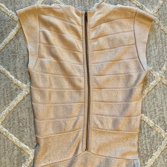 French Connection Rosy Gold Bandage Dress - Picture 6 of 6